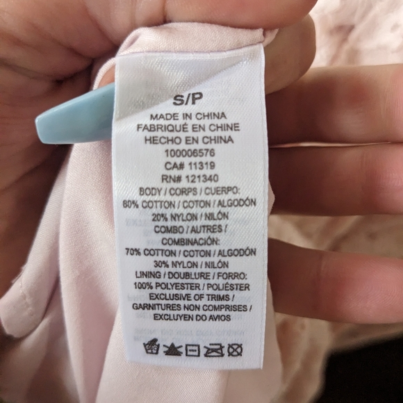 Light Pink Dynamite Lace Dress - Picture 4 of 5